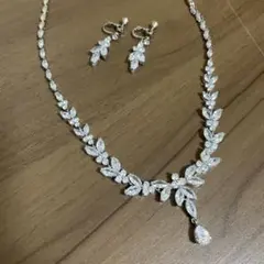 結婚式　ネックレス　イヤリング　セット