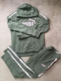 PUMA オリーブグリーン セットアップ M