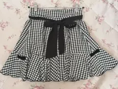 LODISPOTTO ギンガムチェック フレアスカート