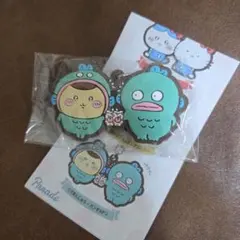 ちいかわ×サンリオ　なかよしラバーマスコット　くりまんじゅう・ハンギョドン