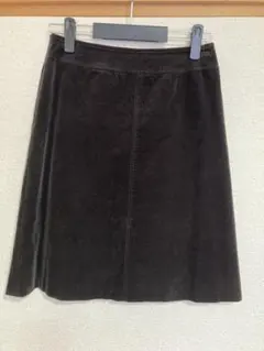 濃茶　細コール　セミタイトスカート