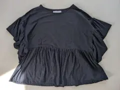 スタジオクリップ essential. ブラック フレアスリーブ Tシャツのサムネイル
