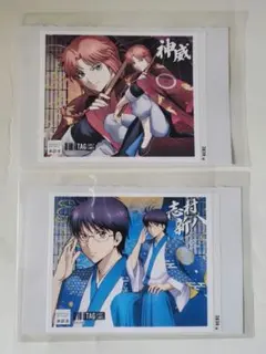 サントリー 銀魂 オリジナルラベル缶 ステッカー 神威 新八