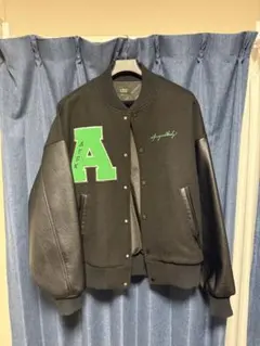 スタジャン ブラック/グリーン