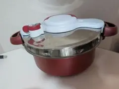 6L】ティファール 圧力鍋 クリプソ アーチ パプリカレッド P4360732