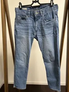 ナノユニバース　クロップドスキニーパンツ　 サイズS ブルー