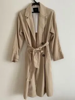 ititivate ベージュ トレンチコート ロング