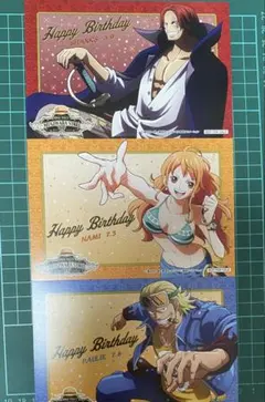ONE PIECE 麦わらストア バースデーカード 7月 - メルカリ
