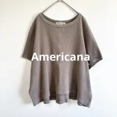 【美品】AMERICANA アメリカーナ ワッフル サーマル 半袖 プルオーバーのサムネイル