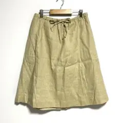 Eddie Bauer エディー・バウアー　スカート ベージュ　PS 麻100のサムネイル