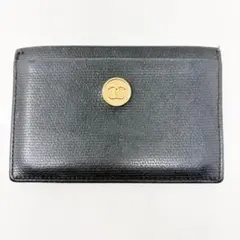CHANEL シャネル ココボタン カードケース IDケース 定期入れ 黒
