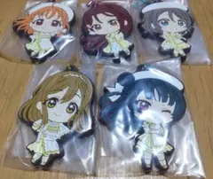 未開封　ラブライブサンシャイン　Aqours　キーホルダー　ラバスト　5個セット