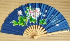 誠武 cheng wu(チォン ウー) 太極拳 武術 太極扇 扇子 青地牡丹扇