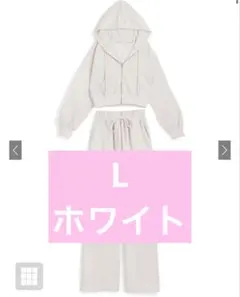 ジップパーカー×キャミ×ワイドパンツ裏起毛セットアップ[pm229]