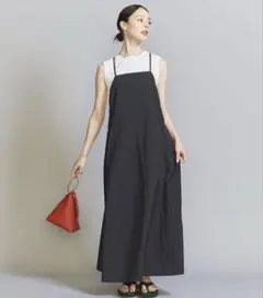 beauty&youth ナイロンフレア キャミ ワンピース