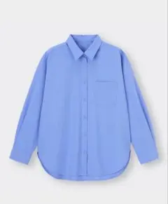 オーバーサイズシャツSブルーGU