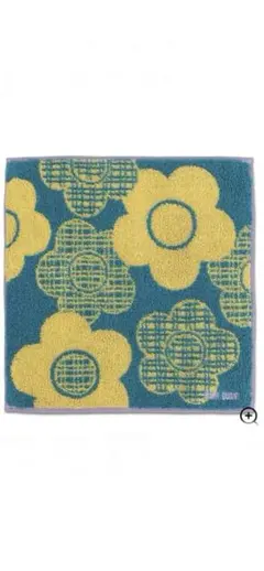 マリークワント　レトロチェック ミニタオル　新品（グリーン）