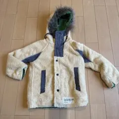 デニム＆ダンガリー130 リバーシブル ボアフード付きジャケット