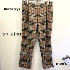 Burberrys ヴィンテージ　ノバチェック スラックス パンツ　ウールのサムネイル