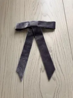 アネモネ　バレッタ　グレー　ベロアのサムネイル
