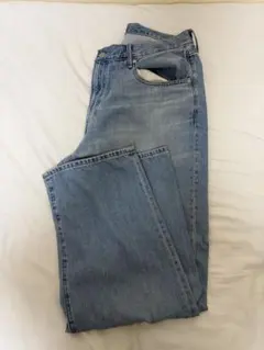 ユニクロ バギージーンズ35インチ　62Blue
