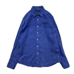 SHIPS GENERAL SUPPLY リネンシャツ S ブルー　シップスのサムネイル