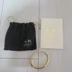 COACH バングル ホワイト・ゴールド