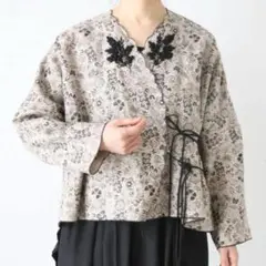 TOWAVASE 花柄 ノーカラージャケット 2026年最新】towavase ジャケットの人気アイテム - メルカリ