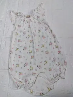 petit main 花柄ロンパース 80サイズ