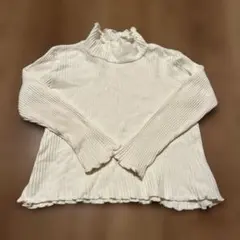 ハイネック フリル