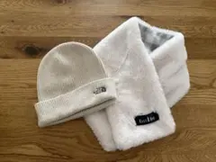 キッズ用　The North Face ニット帽とマフラーセット