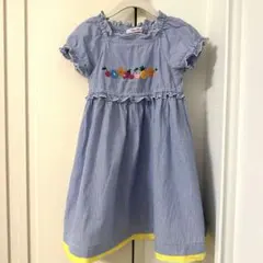 【未使用】familiarファミリア　ストライプワンピース　ファミちゃん110