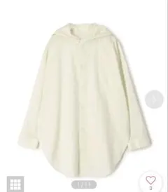 GALERIE VIEフード付きシャツ✳︎ライトグリーン