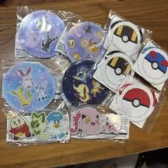 ポケモン　ポーチ　ミニサークルコインケース　アクリルクリップセット