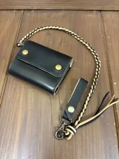 ハンドメイド革工房Wedge Leathers二つ折りウォレット - メルカリ