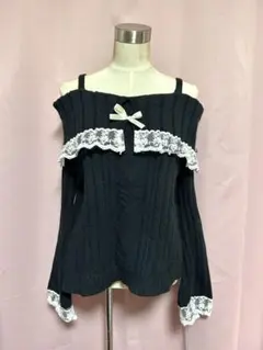 y2k 姫ギャル 平成ギャル ニット オフショル