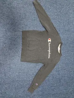 Champion グレー ロゴ入り トレーナー S