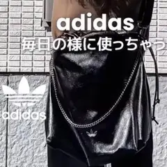 新品L⭐️adidas ファッション ショルダーバッグ ブラック Yuco