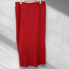 【iCB】 アイシービー 大人ピンク リブニット タイトスカート ウエスト ゴム