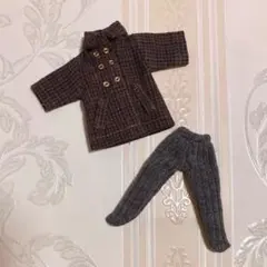 オビツ11 コート 上下セット 茶 ねんどろいど どーる パンツ タイツ 服