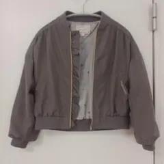 メゾピアノ　ブルゾン　ジャンパー　S　140 フリル　花柄