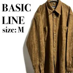 BASIC LINE 海外古着 フェイクスウェードシャツ スエード ヴィンテージ