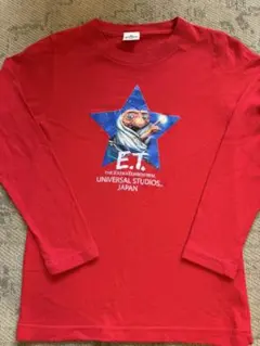 【希少】E.T. Tシャツ レッド 115〜135cm ヴィンテージ Tシャツ