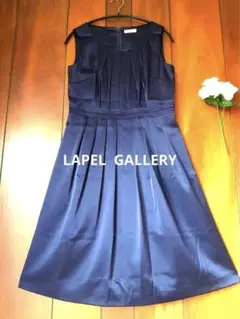 LAPEL GALLERY ノースリーブ　ドレス　ワンピース　膝丈　結婚式