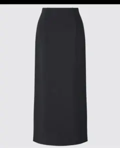 UNIQLO ストレッチダブルフェイスナロースカート ブラック M