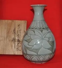 朝鮮美術　李朝　高麗青磁　花文　瓢箪徳利　合せ箱　M　R5657B 朝鮮美術 李朝 高麗青磁 花文 瓢箪徳利 合せ箱 M R5657B - メルカリ