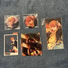 プロセカ東雲　彰人　缶バッジ2個セットとカード4枚