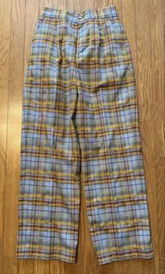 アーバンリサーチ　パンツ　チェック　イエロー系　38