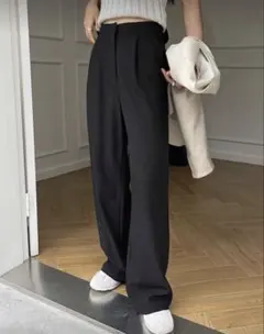 ストレートパンツ カジュアル 無地 ビジネス