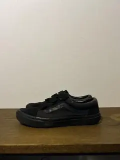 VANS オールドスクール ベルクロ ブラック US7.5（25.5cm） 黒